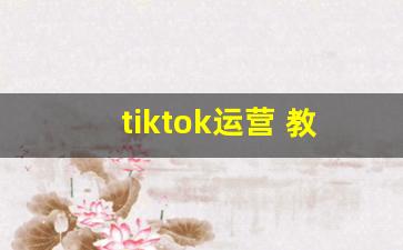 tiktok运营 教程